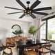 preview thumbnail 40 of 38, Cusp Barn 52/60/72 Inch Farmhouse Caged Ceiling Fan with Lights and Remote, Industiral 6 Speeds Chandelier Ceiling Fan
