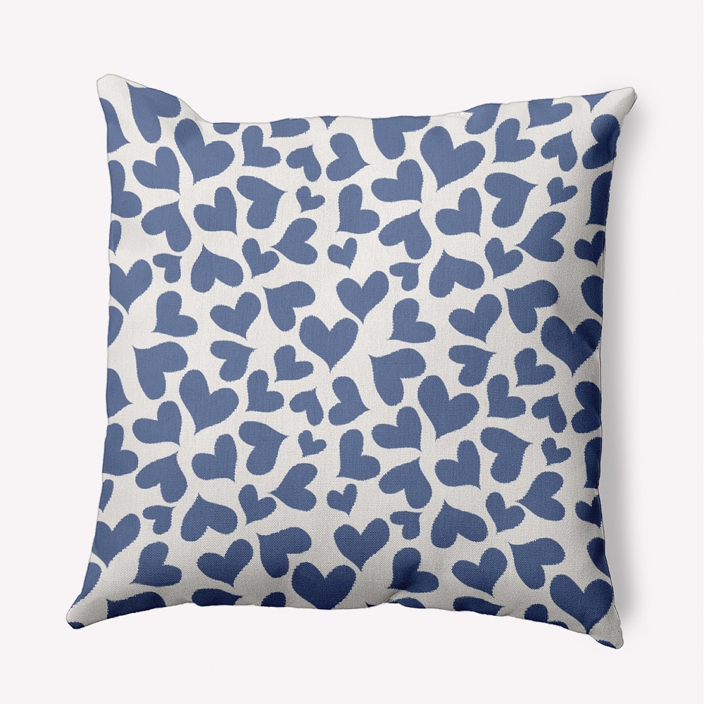 Patterned Hearts Valentine's Day Decorative Indoor Pillow