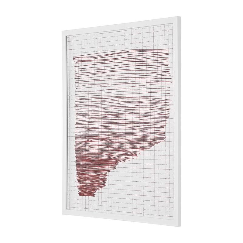 SAFAVIEH Feyza Architect'S Daydream 16-inch Square Framed Wall Art