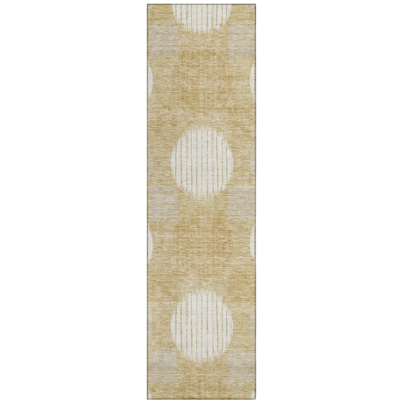 Machine Washable Indoor/ Outdoor Chantille Contemporary Dotty Rug