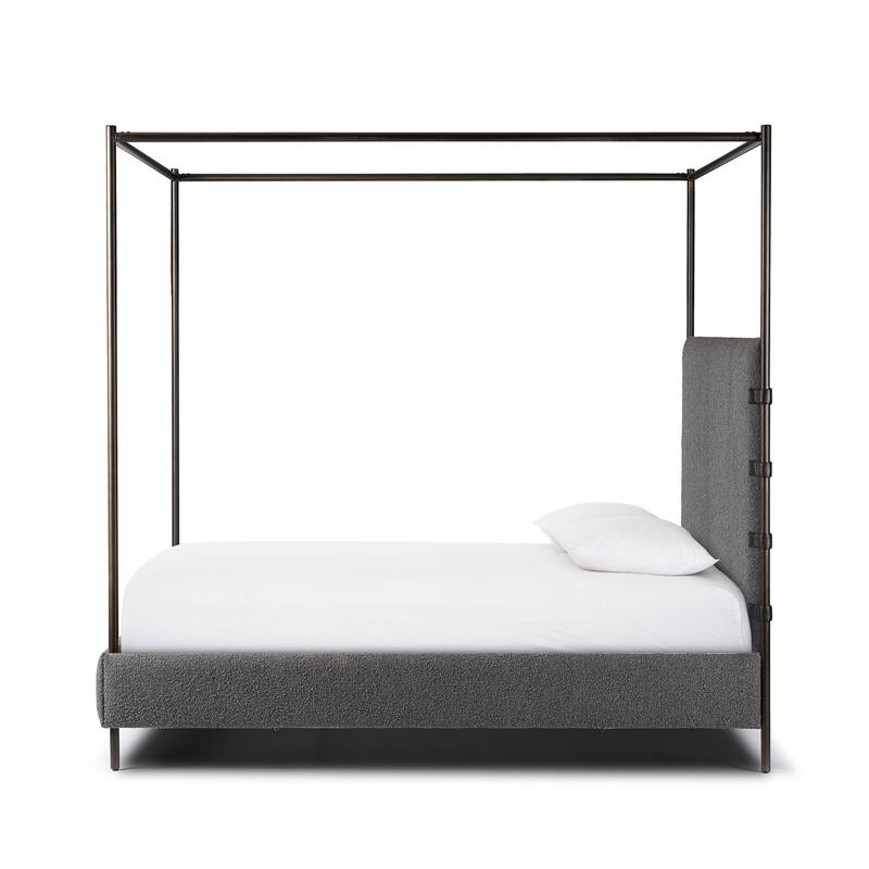 Cooper Canopy Bed-Knoll Charcoal-Queen