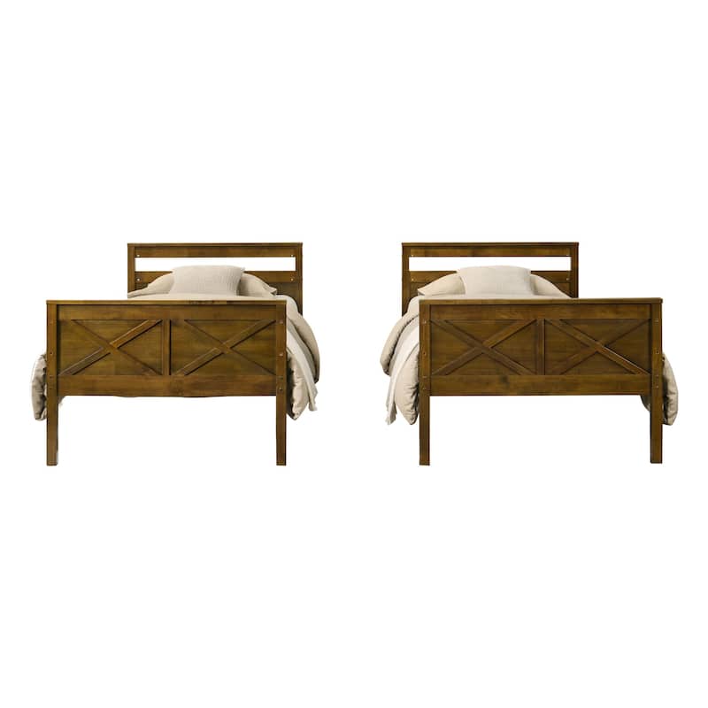 Clayfell Exeter Twin Over Twin Solid Wood Standard Bunk Bed