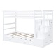 preview thumbnail 5 of 10, Twin Over Twin Bunk Bed with Trundle and Staircase