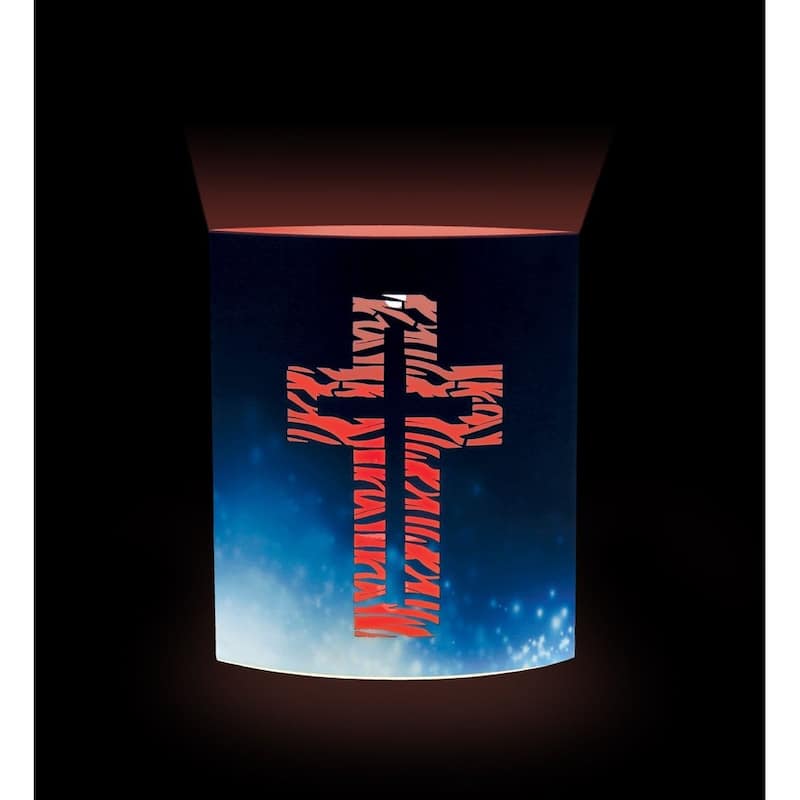CoTa Global LED Lantern Cross - 5.1 inch x 6.3 inch - Multicolor