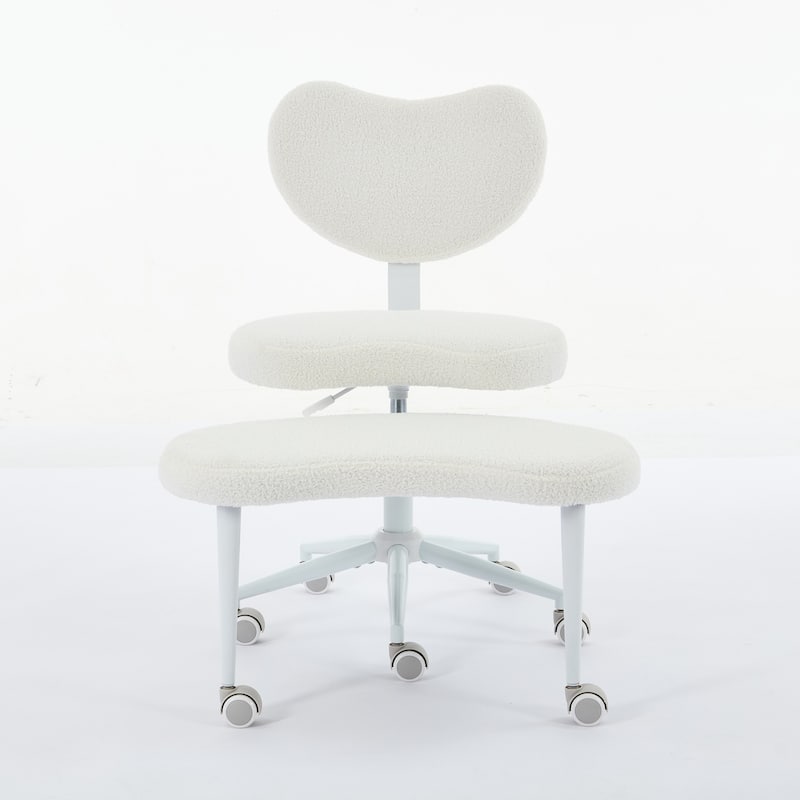 Meditation Chair Plus,Cross Chair with Wheels,ADHD Chair,Criss Cross Desk Chair with Lumbar Support and Stool,Flexible Design