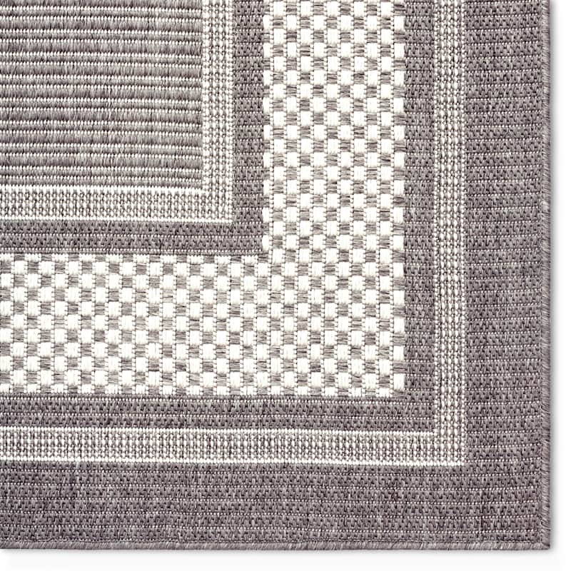 Home Dynamix Tripoli Julie Modern Border Indoor/Outdoor Area Rug