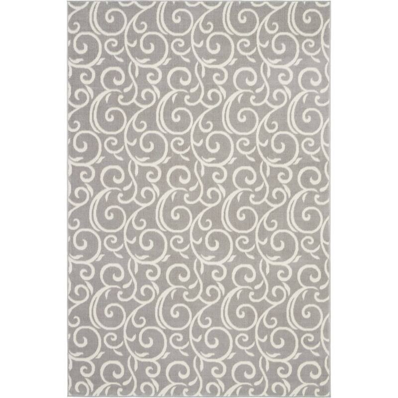 Nourison Grafix Farmhouse Country Scroll Transitional Area Rug