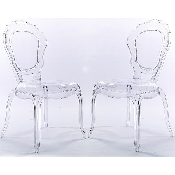 Shop 2xhome Set Of 2 Stacking Side Dining Chairs Molded