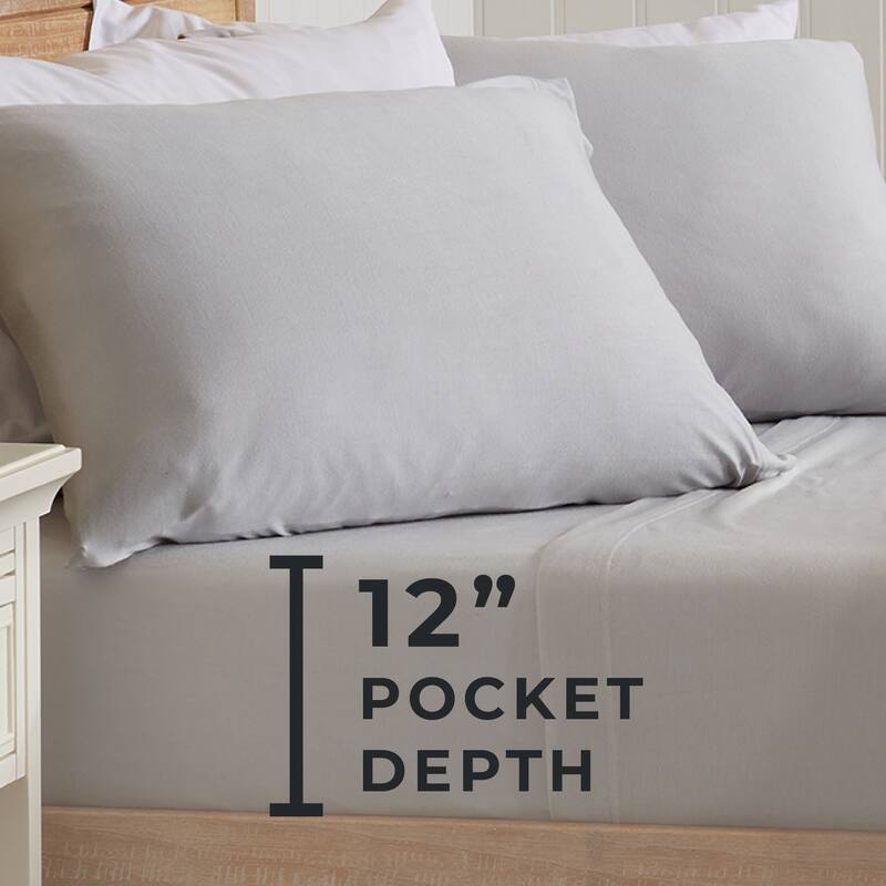 Premium Modal T-Shirt Jersey Knit Sheet Set