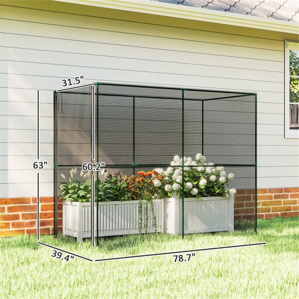 Crop Cage, Plant Protection tent, suitable For Planting Fruits, Vegetables and Flowers, Black