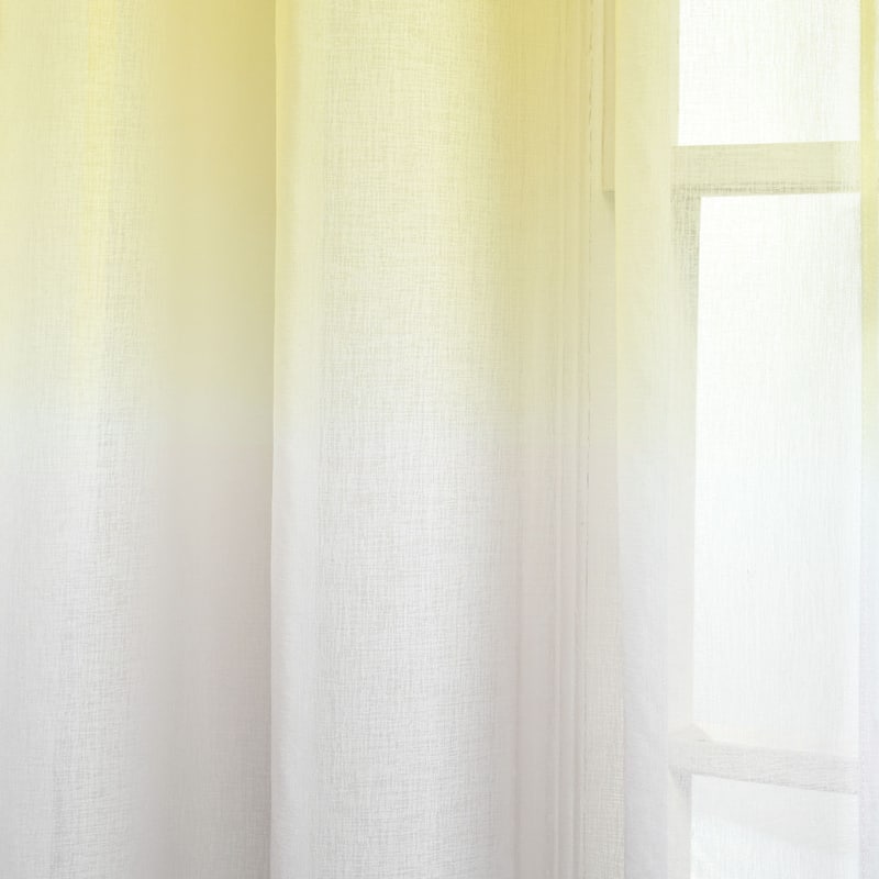 Lush Decor Umbre Fiesta Sheer Window Curtain Panel Pair - 84" x 38"