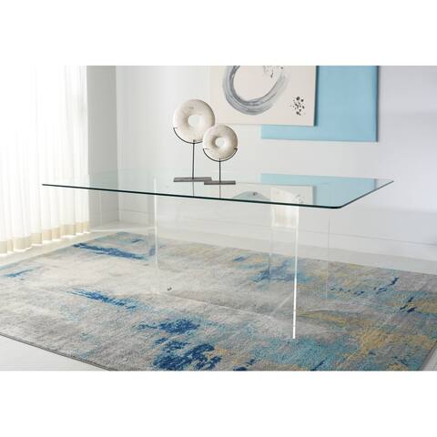 SAFAVIEH Couture Russell Acrylic Rectangle Dining Table - Clear - 72" W x 40" L x 29.5" H