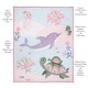 preview thumbnail 3 of 8, Lambs & Ivy Sea Dreams 3-Piece Dolphin/Turtle Nautical Baby Crib Bedding Set