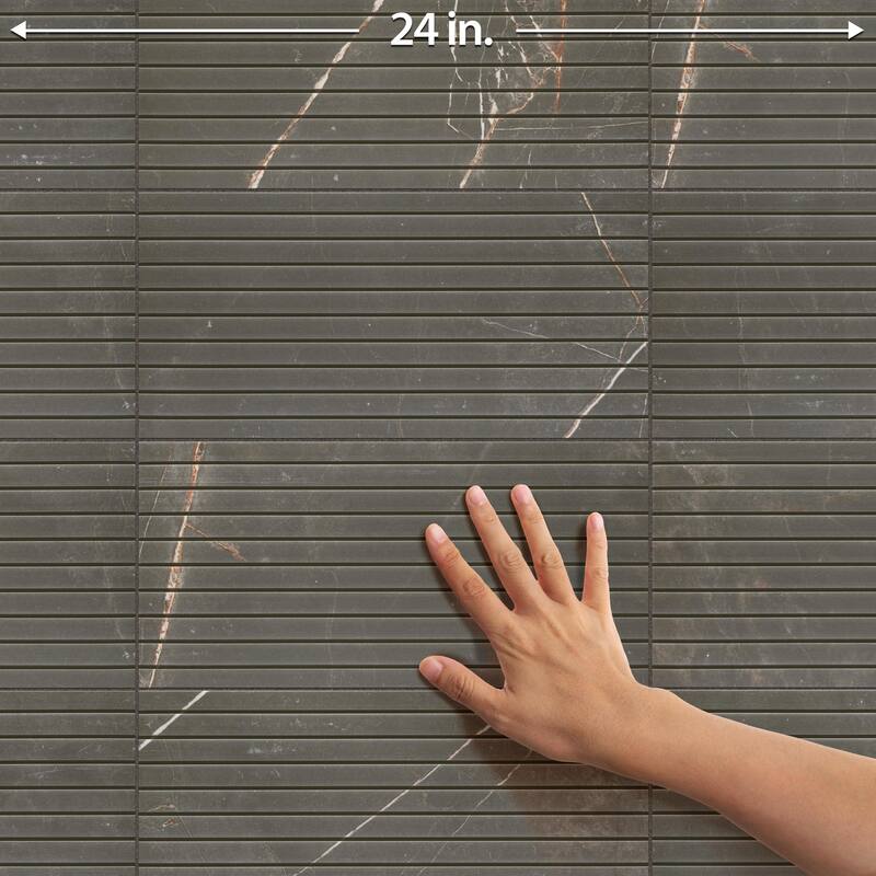 Merola Tile Istanbul Strata Night 6-7/8" x 14" Porcelain Floor and Wall Tile
