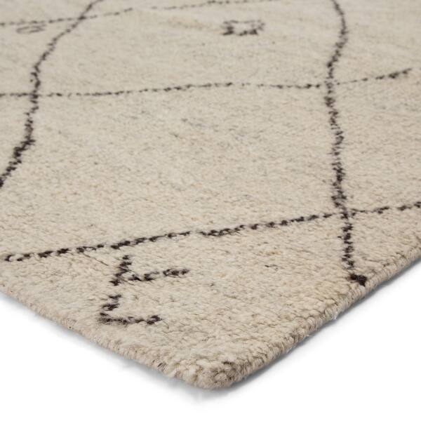 Shop Black Friday Deals On Amasya Hand Knotted Geometric Area Rug On Sale Overstock 8574025 Cream Brown 2 X 3