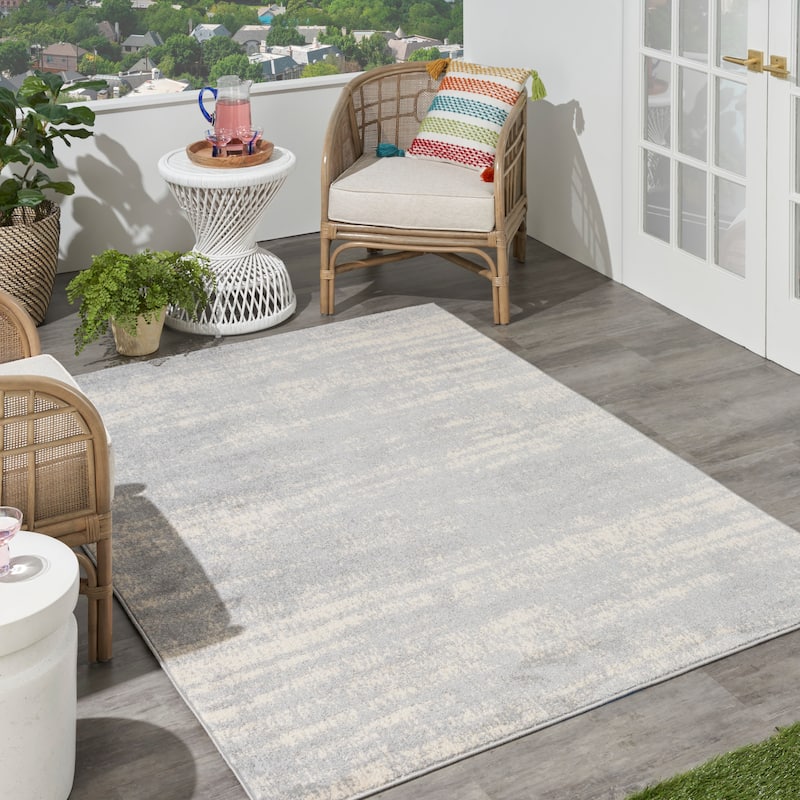 Nourison Sandy Indoor/Outdoor Abstract Area Rug