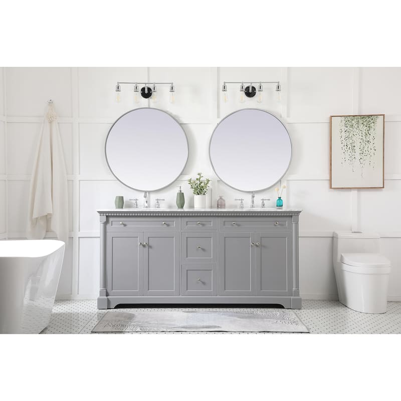 Petal 60 - 72 Inch Double Bathroom Vanity