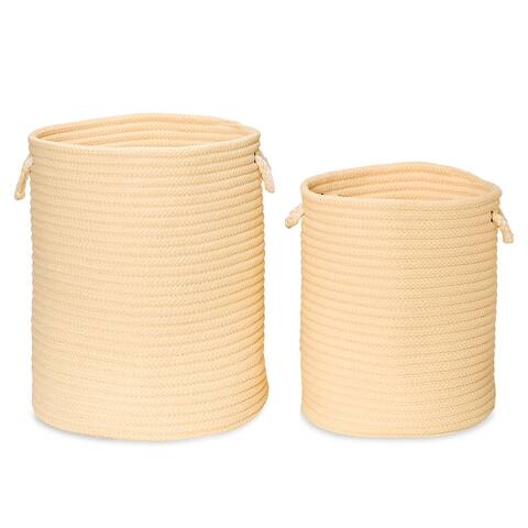Indoor/Outdoor Sundance Woven Hamper Baskets 8-colors Size-Sm/Lrg
