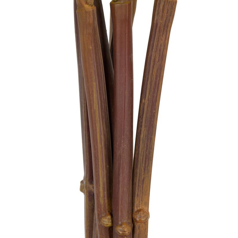 White Faux Foliage Tall Hydrangea Artificial Flower Stem (Set of 8)