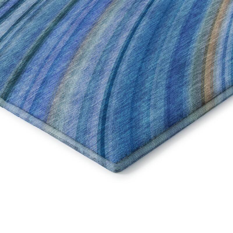 Premium Washable Super Soft Striped Abstract Mayfield Rug