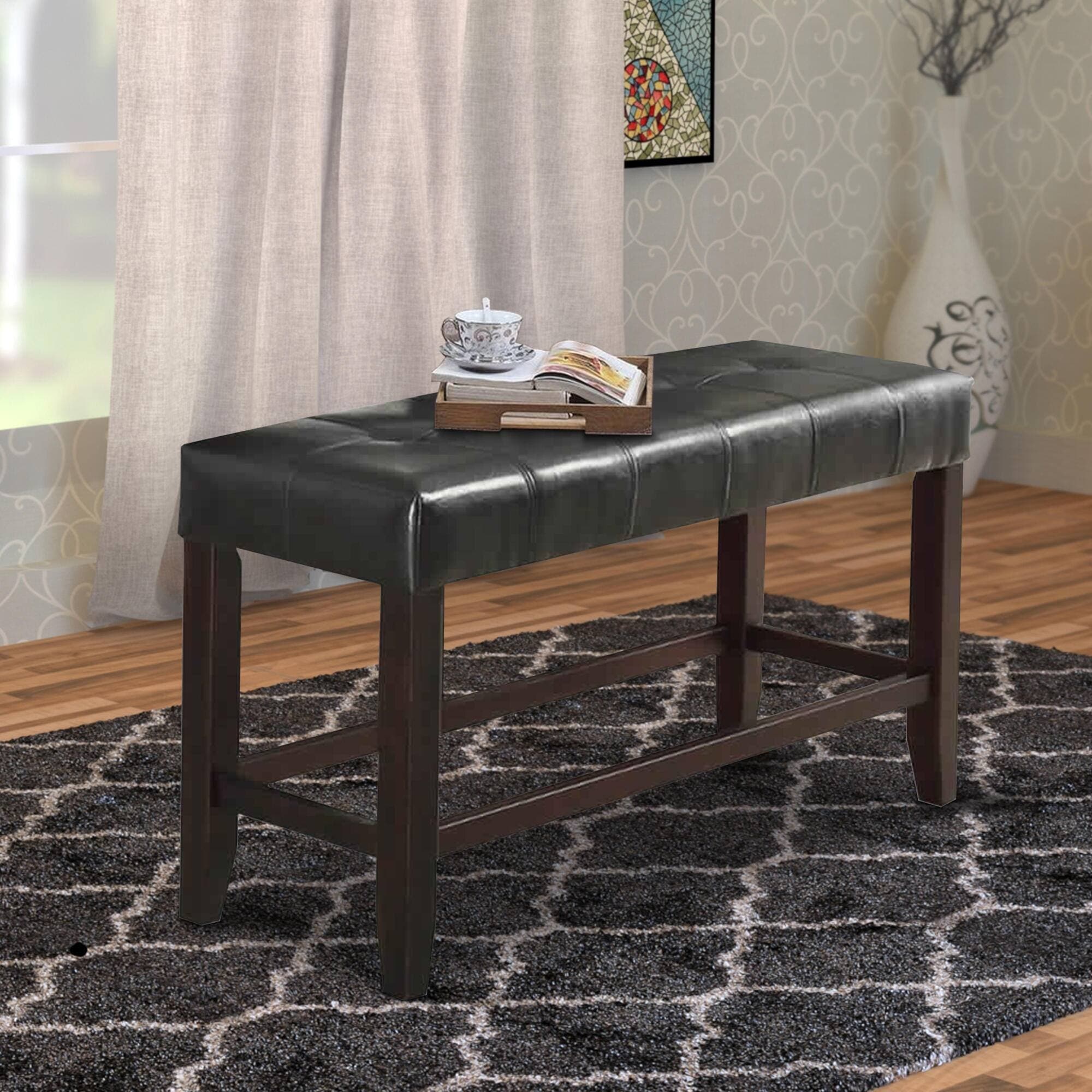 Black bench sales seat dining