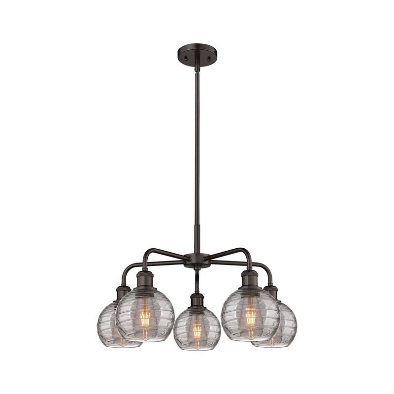 Innovations Lighting 516-5CR 14 24 Athens Deco Swirl Chandelier Athens