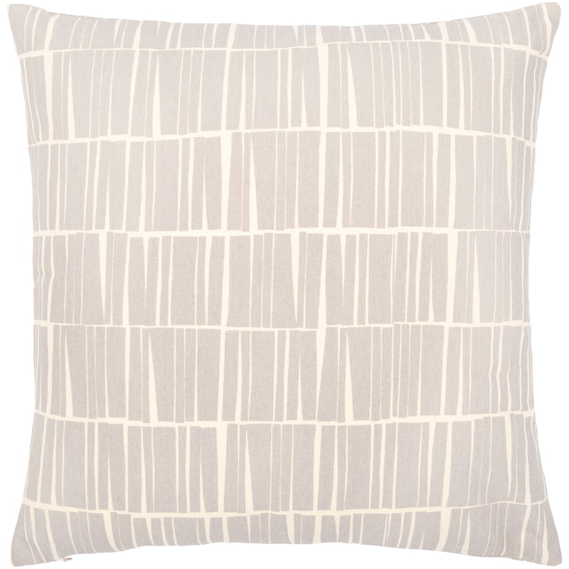 Artistic Weavers Ilayda Abstract Stripe Modern Throw Pillow - 18"H x 18"W - Polyester - Gray