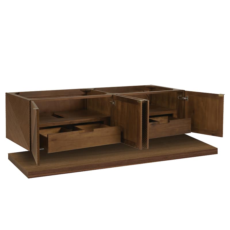 James Martin Vanities Marcello 72" Double Vanity, Chestnut