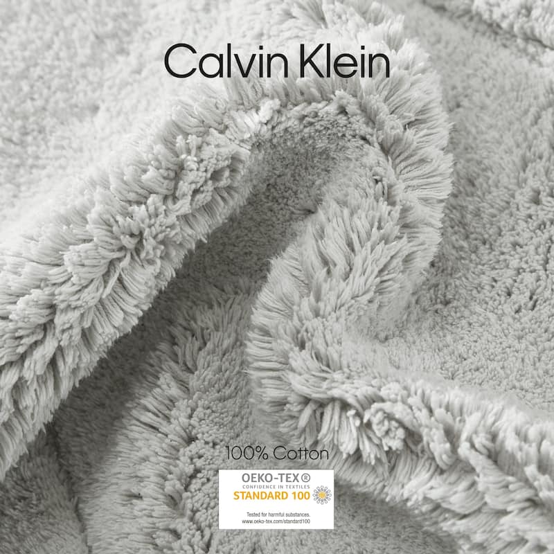 Calvin Klein Essence Solid Cotton 2 Piece Bath Rug Set