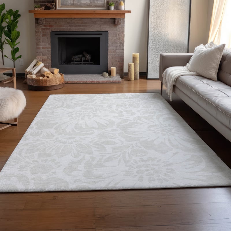 Premium Washable Super Soft Modern Floral Mayfield Rug