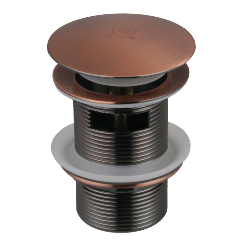 Trimscape Toe-Touch Tub Drain with Overflow - Antique Copper