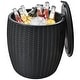 preview thumbnail 1 of 17, Gymax 9.5-Gal Patio Ice Cooler Bucket Cool Bar Table Cocktail Side - 16'' x 17''