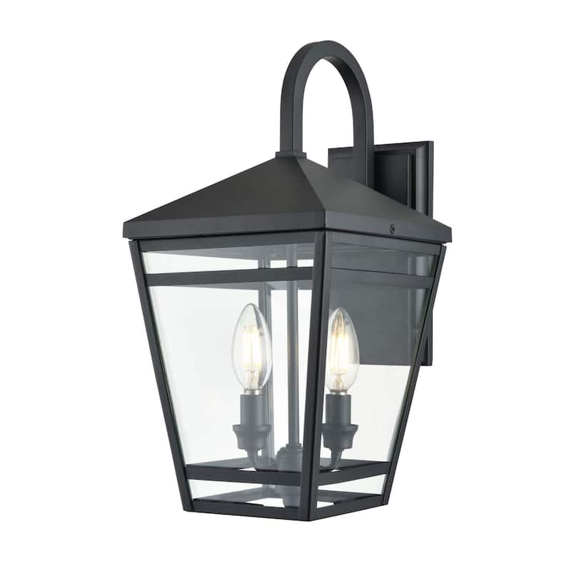 Millennium Lighting 82102 Seager 2 Light 17" Tall Outdoor Wall Sconce - Textured Black