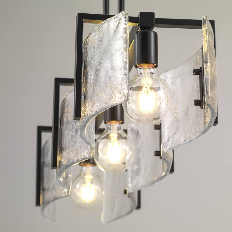 Golden Lighting 3164-LP HWG Aenon 3 Light 41" Wide Linear Pendant