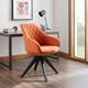 Art Leon Classical Swivel Office Accent Chair with Wood Legs