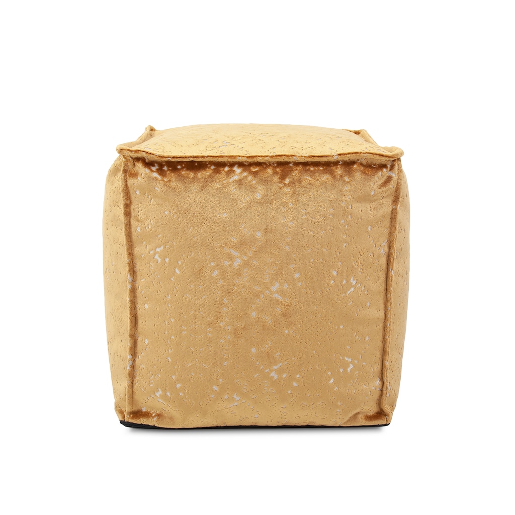 Allan Andrews Square Pouf Pasini Gold