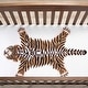 preview thumbnail 1 of 10, Rizzy Home Tiger Print Cotton Fitted Cribsheet - 28" X 52"