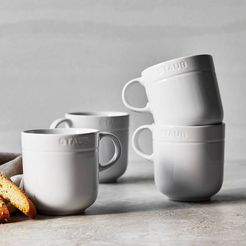 STAUB Ceramic Dinnerware 4-pc 16 oz. Mug Set