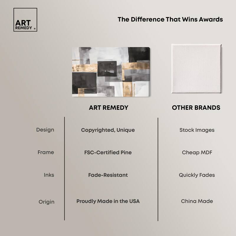 Graphite and Glimmer I Canvas by Art Remedy, Gallery Wrapped