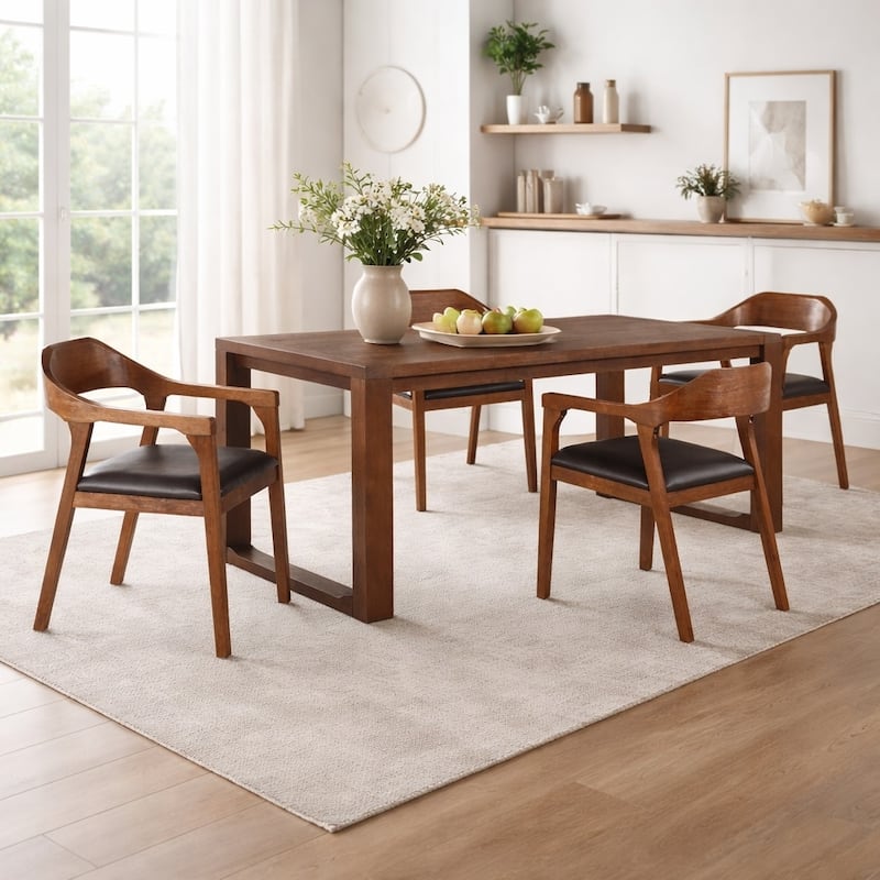 Rasmus Rubberwood Dining Armchairs