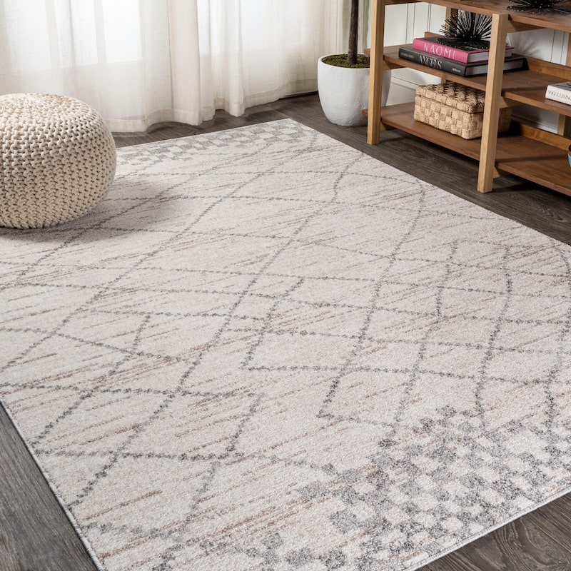 JONATHAN Y Ifrane Moroccan Modern Diamond Area Rug