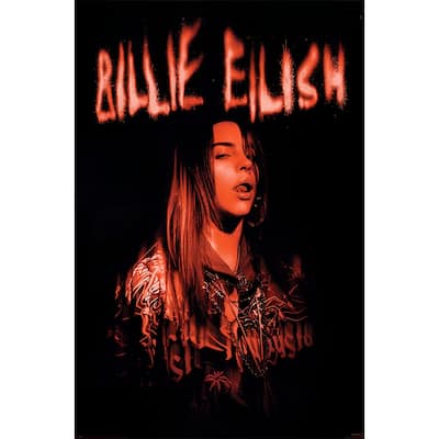 Billie Eilish - Sparks Art Poster - 24 x 36 Inch