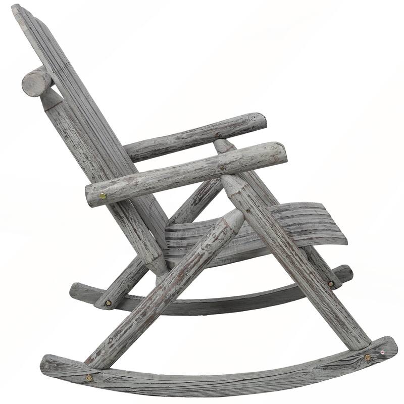 Durable Wooden Porch Rocker Chair for Outside