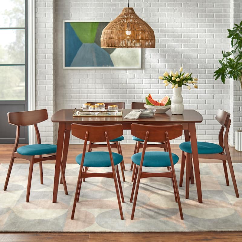 Simple Living Solid Beechwood Cadiz 7-piece Dining Set
