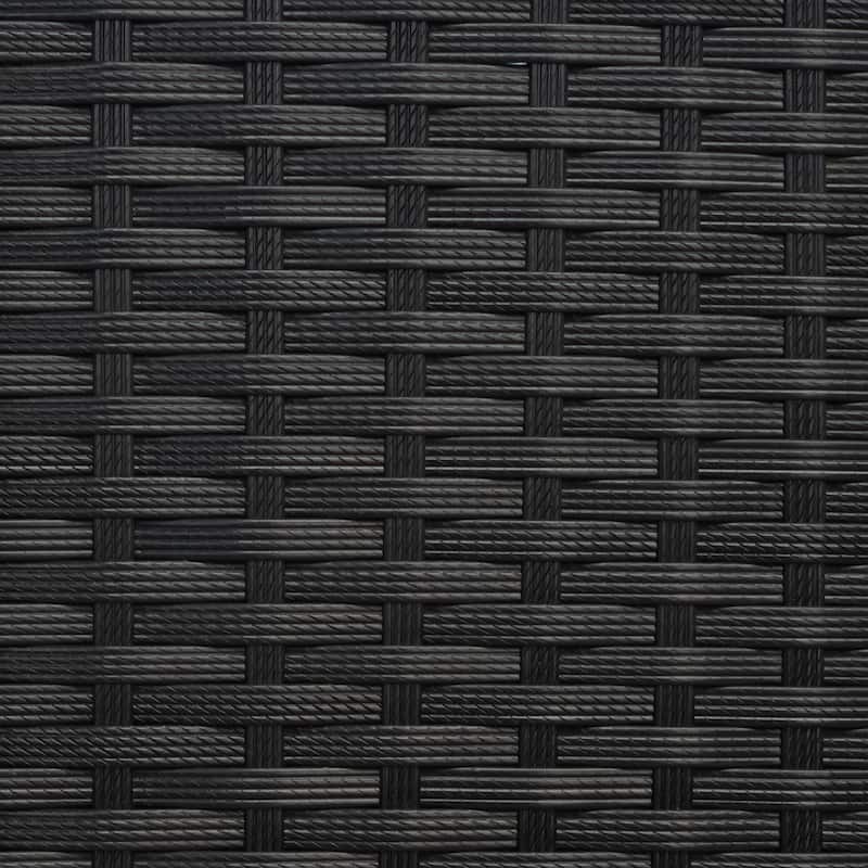SAFAVIEH Outdoor Aboka Wicker/ Steel 4-piece Patio Conversation Set