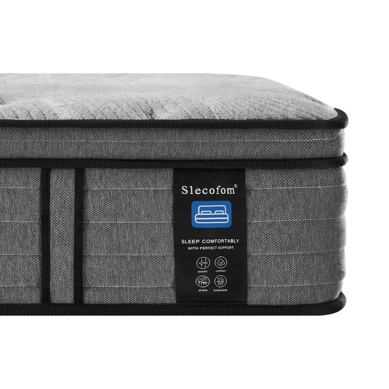 12'' Medium Memory Foam Hybrid Mattress in a Box, for Edge Support & Motion Isolation