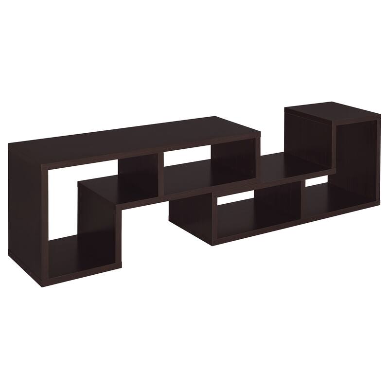 Velma Multipurpose TV Stand and Bookshelf Cappuccino - 47.25" x 15.25" x 22.00"