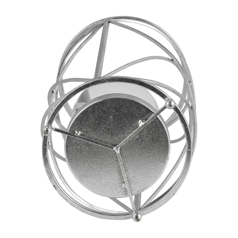 Sagebrook Home Modern Glam Glass and Metal Hurricane Candle Holder
