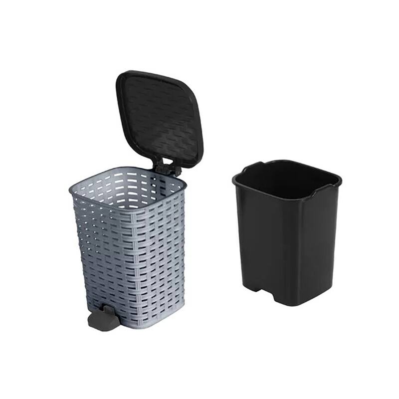 12 qt Wicker Step Trash Can