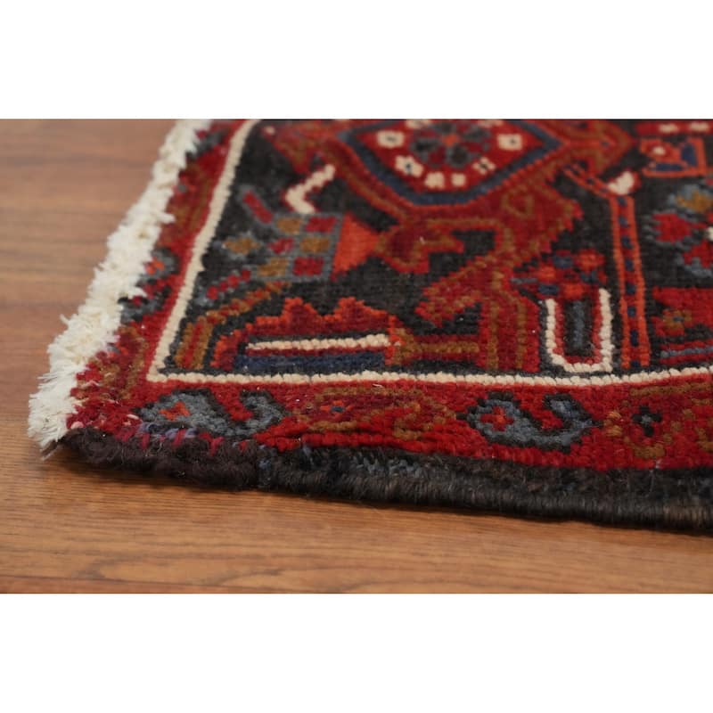 Hand Knotted Oriental 100% Wool Carpet Traditional Medallion Red Heriz Area Rug - 12' 10'' X 9' 11''